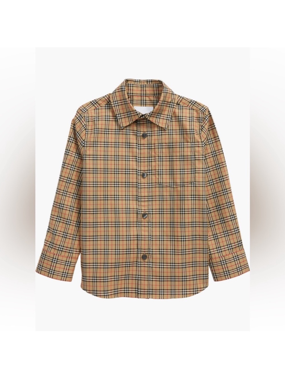 Burberry Kids' Owen Check Stretch Cotton Shirt (Toddler, Little Boy &
Big Boy)